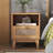 Kunkle Wood Rattan Nightstand-1391403015