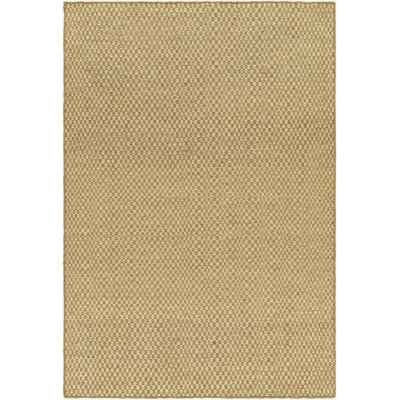 Bolton Checkered Area Rug in Tan