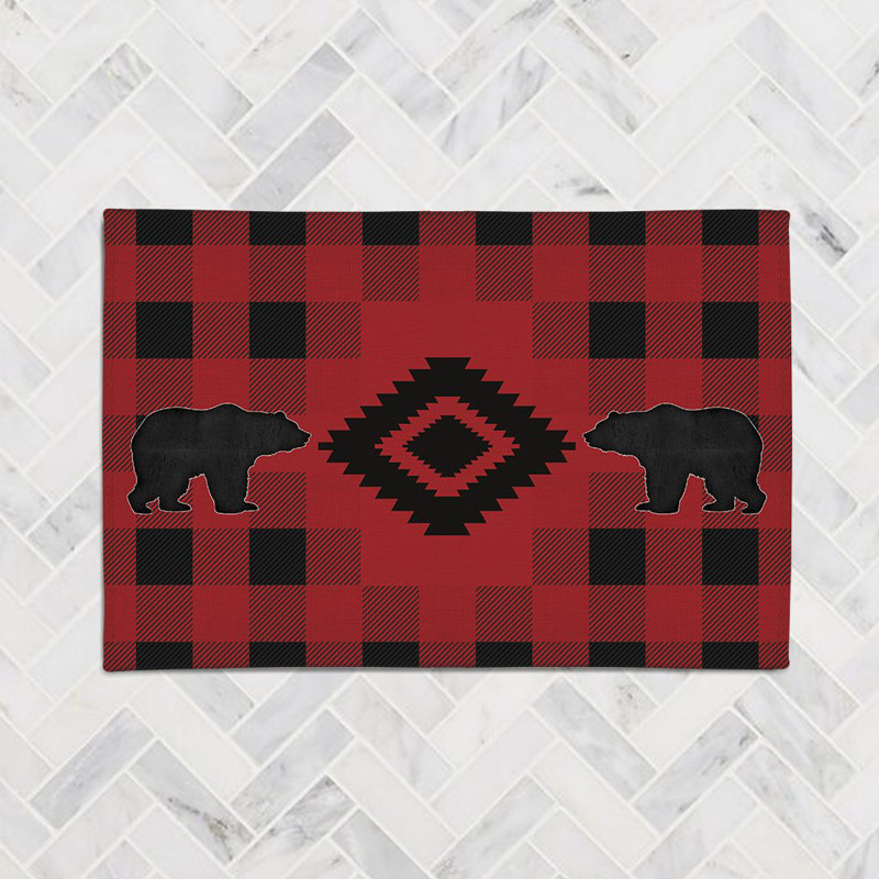 Buffalo Check Chenille Plaid Indoor Rug, Rectangle 4' x 6'