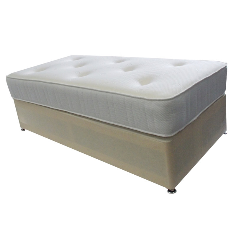 Memory UK King - DE 150 X 200 Cm Bed with Mattress, No Drawer, Small Double (4')