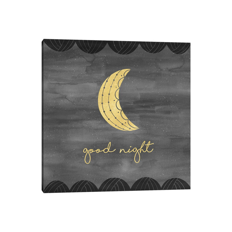 Good Night Sleep Tight I by Noonday Design - Wrapped Canvas Print, 30.48 cm H x 30.48 cm W