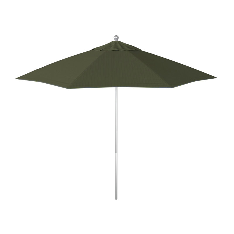 Parasol de marché 90 po Aneesaa, Bleu marine-oléfine, Pierre noire