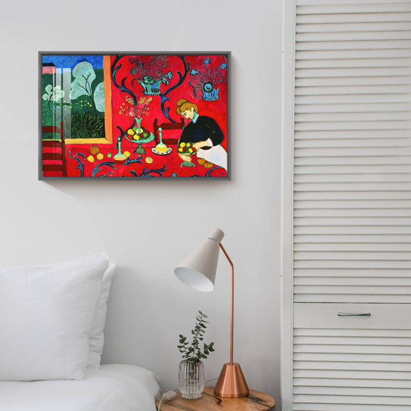 Matisse, reproduction d'art, Cadre noir, H 16 po x l 12 po x P 1,3 po