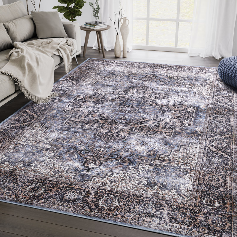 Porchia Oriental Indoor Rug, Rectangle 5'3" x 7'6"