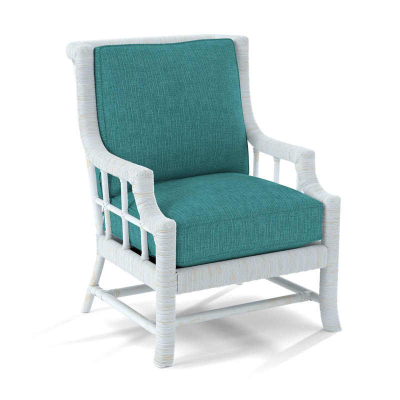 Lafayette Armchair, Bisque, White Performance Fabric; 0851-94