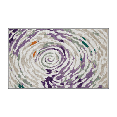 Tapis gris lavable à la machine