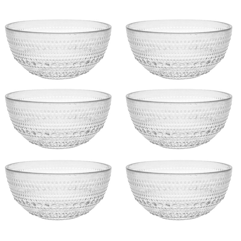 Fortessa Jupiter Vintage Glassware All Purpose Bowl, Clear