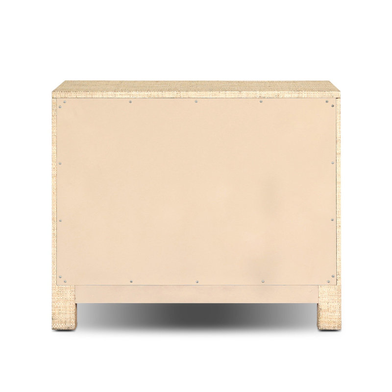 Hollis 3 - Drawer Solid Wood Nightstand