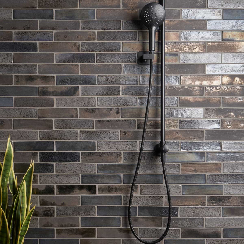 Emery 2x8 Handmade Crackled Matte Terracotta Subway Tile