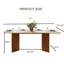 Table de salle à manger rectangulaire 71 po 71 po