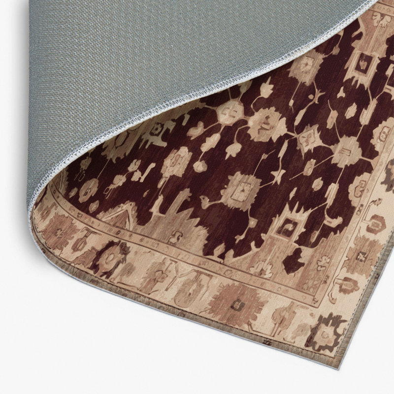 Tapis intérieur et extérieur brun Overdyed, Rectangulaire 2 pi x 3 pi