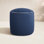 Demi Round Upholstered Outdoor Ottoman with Sunbrella® Cushion