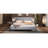 Chic Linen Upholstered Bed With Integrated Lights And Shelves-930663341