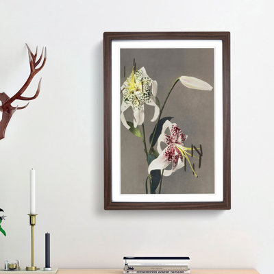 Three White Lilies by Kazumasa Ogawa - Picture Frame Painting Print