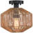 Breah Wood Semi Flush Mount