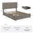 Faux Leather Platform Bed with 4 Storage Drawers, Adjustable Headboard, Diamond Tufted, White, Full/Queen/King Size-2069606201-2069606180