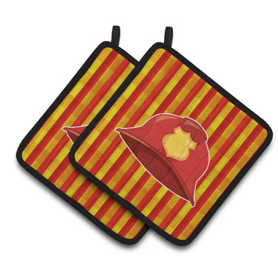 Caroline's Treasures Striped Polyester Potholder