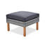 9 conversation de patio avec éléments en bois, canapé modulaire en PE, table basse, coussins épais et confortables, intempéries, pattes de mobilier d'extérieur et de table multi-configurations, canapé modulaire, structure, housses amovibles