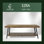 Drummond Solid Pine Coffee Table with Open Storage Shelf and Dark Metal X-Frame
