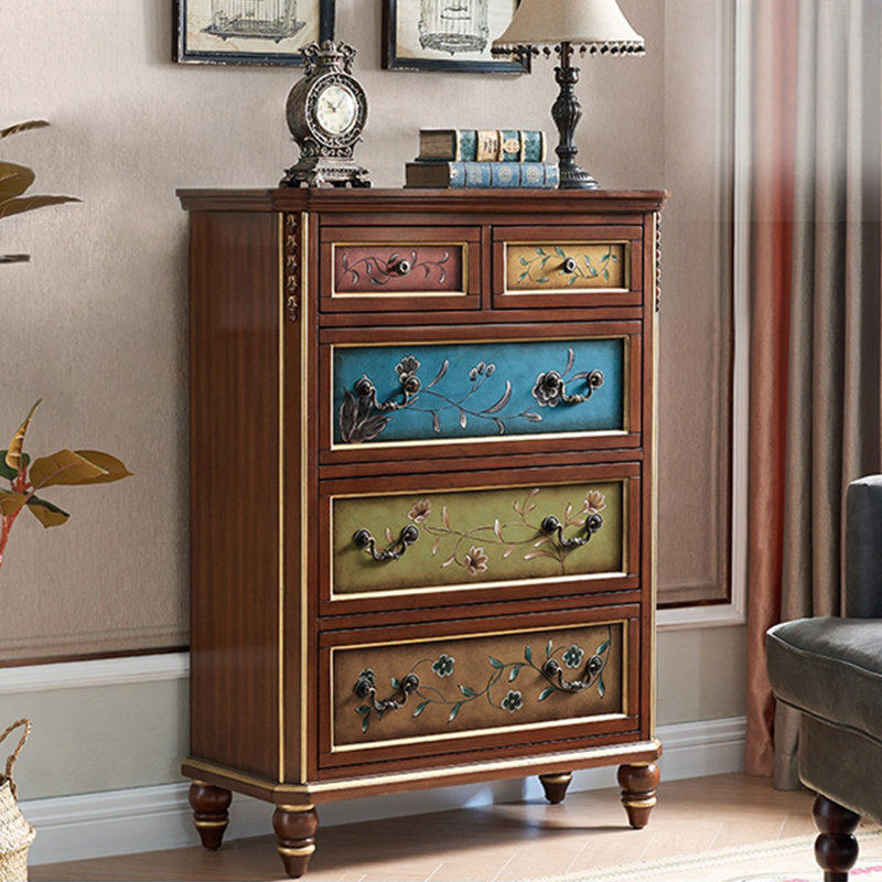 Simple Hand-Painted SolidWood Accent Chest