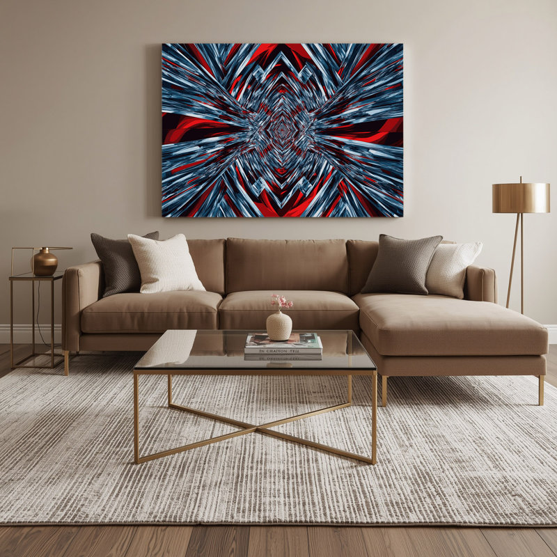 Art sur toile mauve Op Art 58, H 20 po x l 30 po