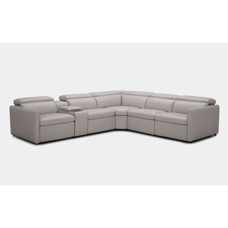 Upholstered Power Reclining L-Shaped Sectional Reversible