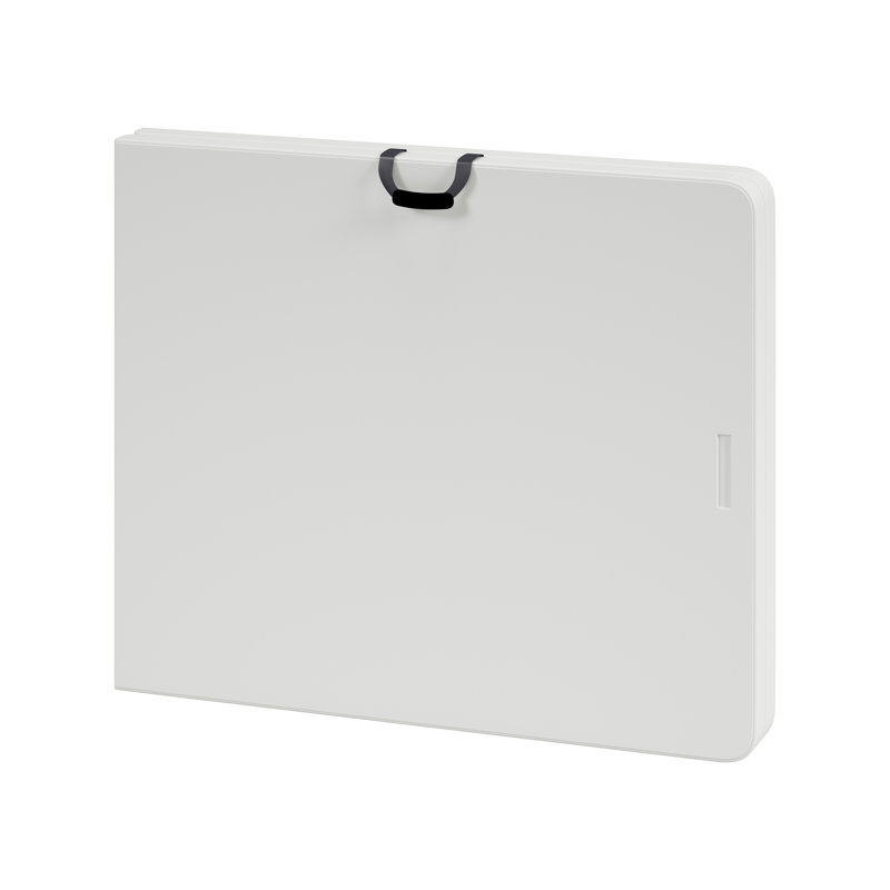Granite White 6' Folding Table with Powder-Coated Steel Legs