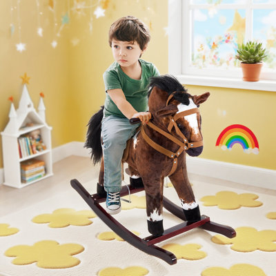 Plush Ride On Rocking Horse