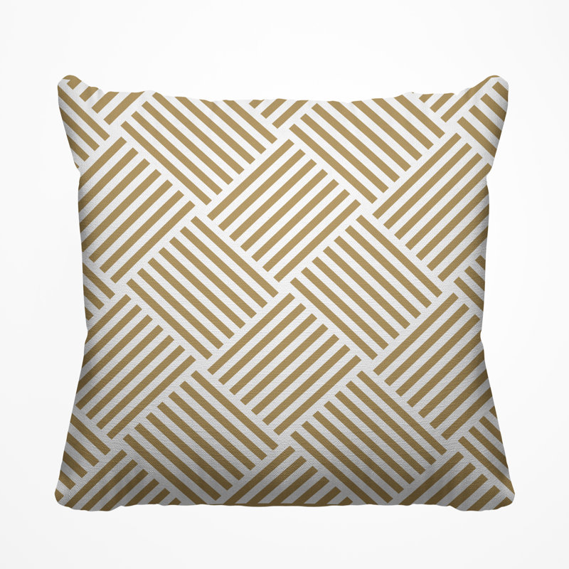 Housse et insert de coussin extérieur Langley, H 17 po x l 17 po, Brun clair