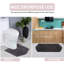 Ensemble de tapis de bain 4 pièces avec couvercle Waterford, séchage rapide, tapis lavables à la machine, absorbant-1570171497