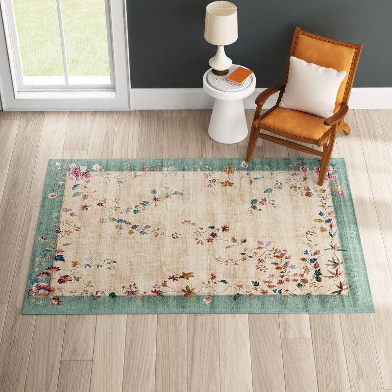 Amini Floral Area Rug, Rectangle 120 x 170cm