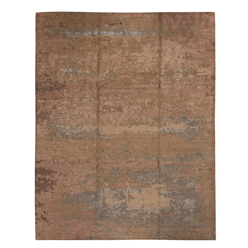 Tapis brun / menthe de haute qualité