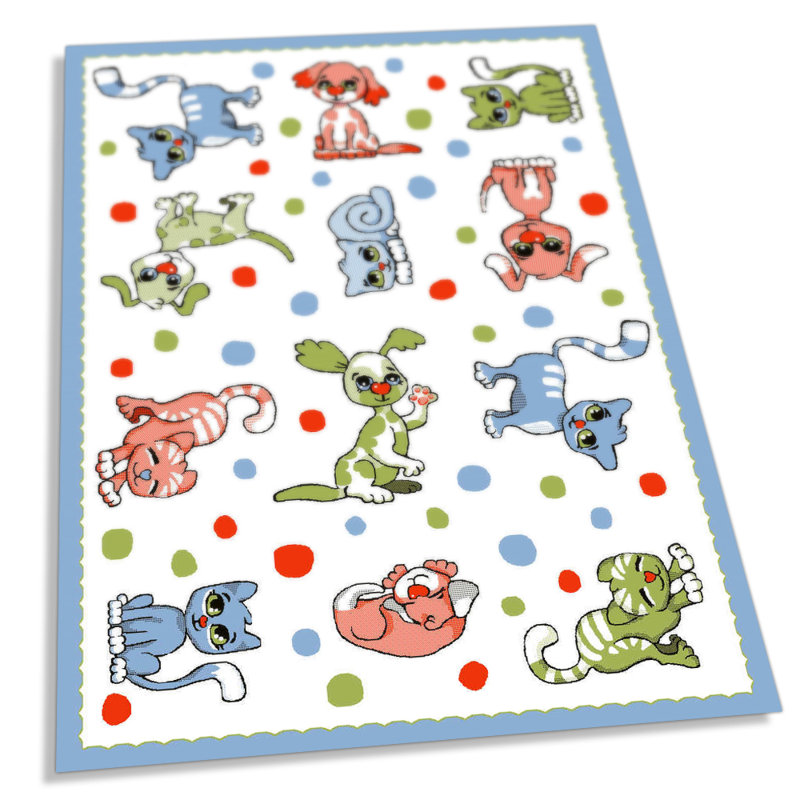 Kailee 1cm L Fabric Playmat, 160 cm H x 230 cm W x 1 cm D