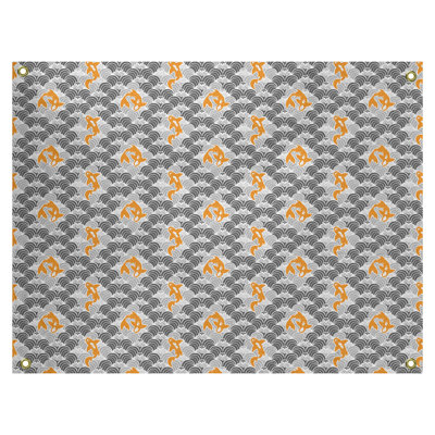 Koi poissons et vagues par katelyn elizabeth tapisserie Avicia