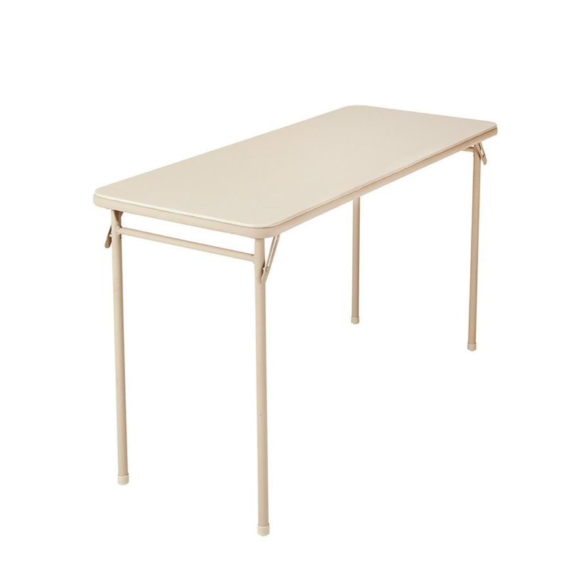 Table pliante en vinyle 20 po x 48 po, Beige