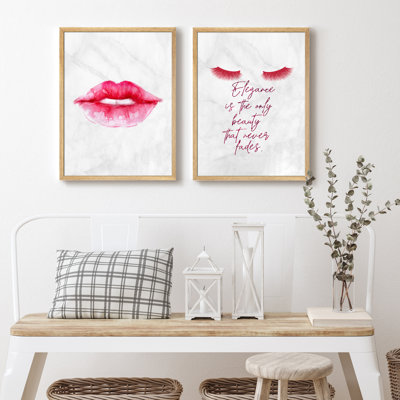 «Elegant Woman's Fashion», œuvre d'art moderne, affiches encadrées, salle de bain, petit art mural