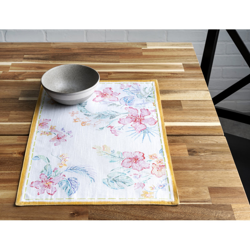 Paradise Island Floral Rectangle Placemat