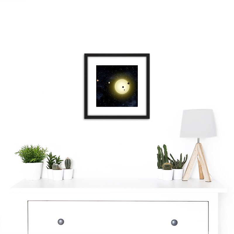 Space NASA Star Kepler11 Planet System Illustration - Single Picture Frame Print