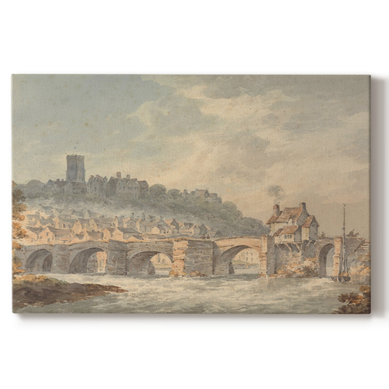 Paysage rétro - CECXCII - impression sur toile tendue, H 25 po x l 37 po