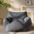Lazy sofa living room bedroom single sofa chair corduroy fabric sofa-1635936524