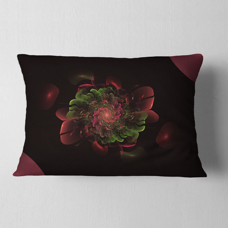 Coussin lombaire à fleur arrondie floral