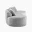 Canapé incurvé innovant et confortable en flanelle multicolore avec coussins, pour la détente et les rassemblements dans le salon-2143467709