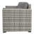 Wicker Patio Couch, Pe Rattan 3-Seat Sofa, Outdoor Furniture With Deep Seating, Cushions, Steel Frame, Gray