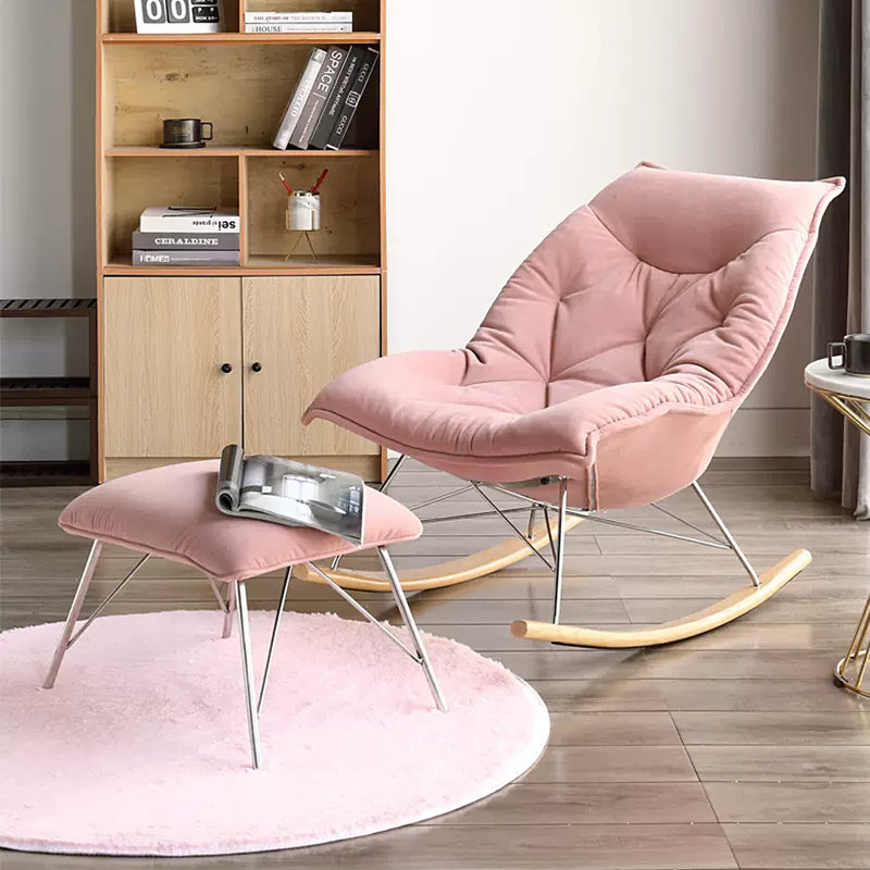 Chaise berçante Home, Rose
