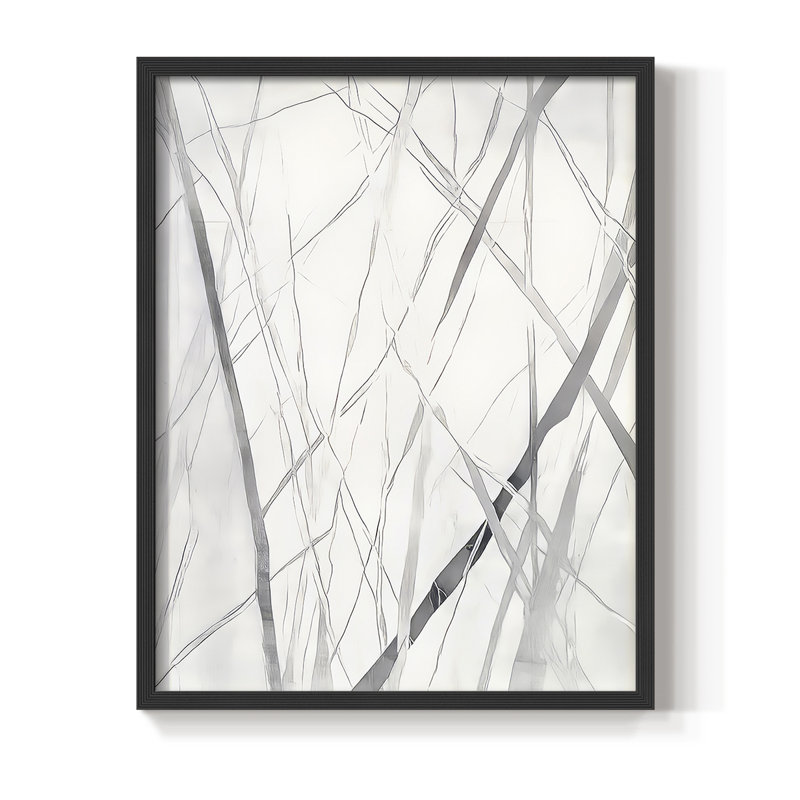 Série ABSTRACT DCCDXLVII - Impression encadrée de qualité supérieure - Prêt à être accroché - Aucun clou requis