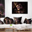 Coussin décoratif de petites fleurs fractales à lumières éclatées-29604040-29604043