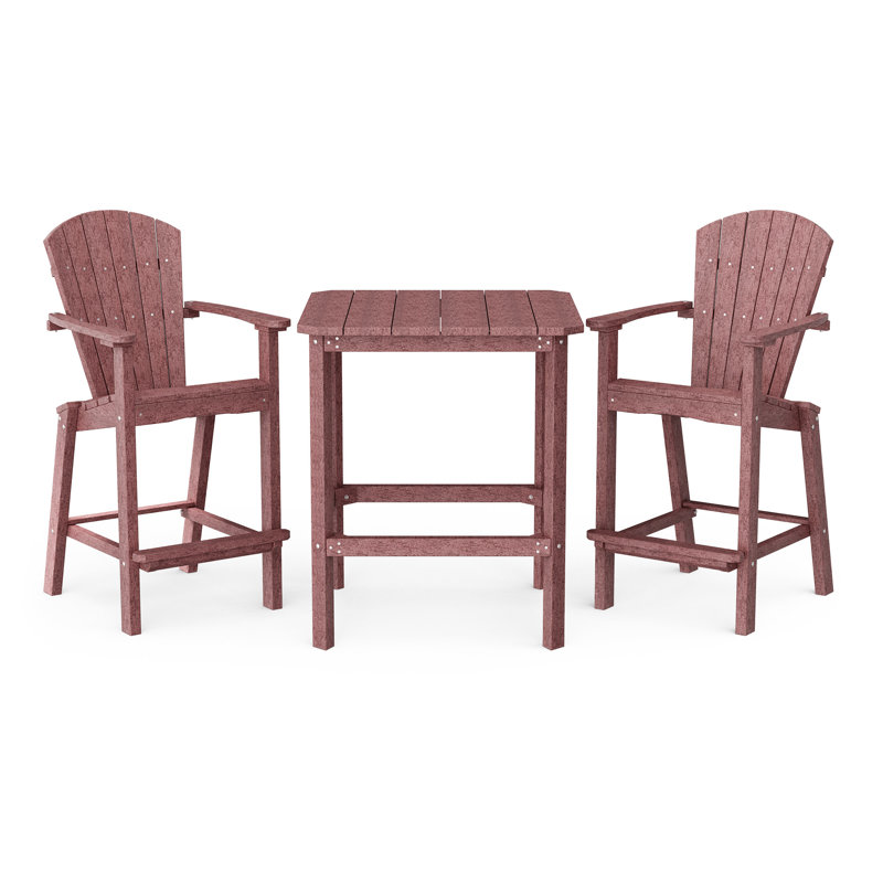 Classic 3-Piece Bar Set, Cherrywood