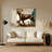 Dogs Pointer Beige Metal Wall Art-1647932645