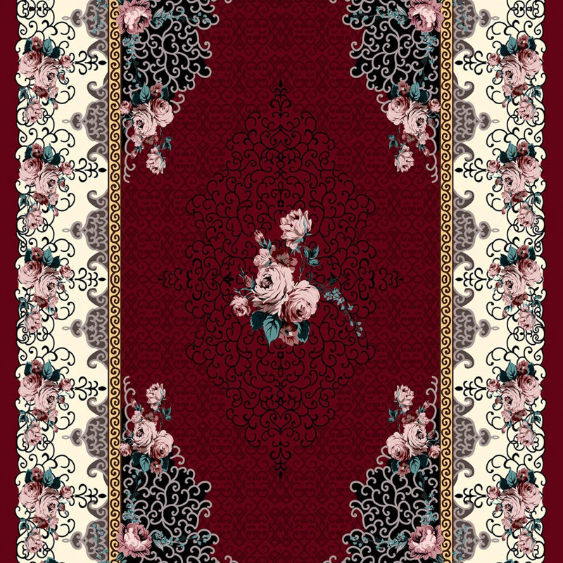 Premium Hall Carpet (3.3 x 9.8 ft), 100% Polyester, 8 mm Pile Height | Antibacterial, Non-Slip PVC Dot Underside, 650 gr/m² | Machine Washable, 3D Digital Printing | Ideal for Living Room & Entryways, Durable & Stylish Design