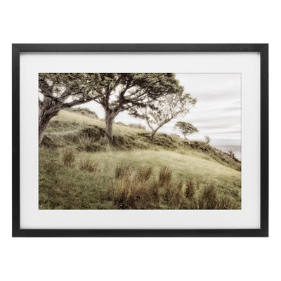 «Irish Hillside Landscape», reproduction sous verre encadrée, design par Andy Amos